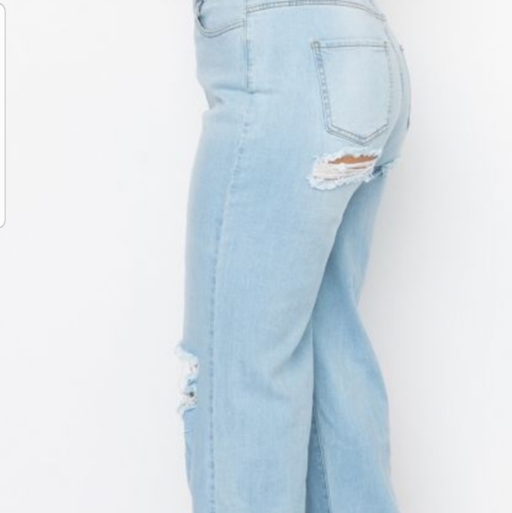 Plus Size Peek A Boo Jeans